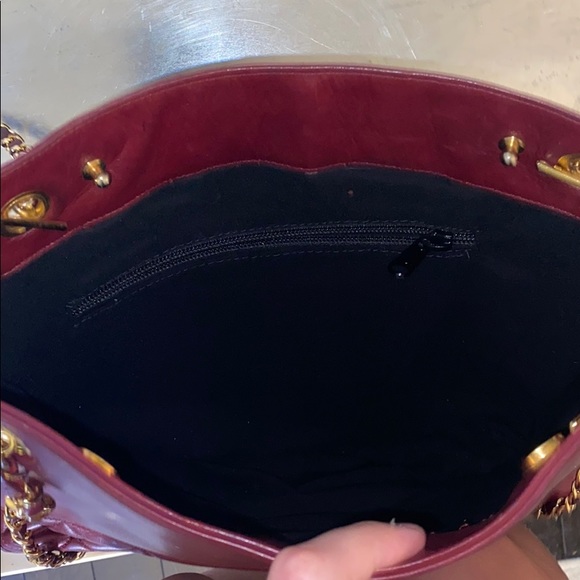 Vintage Bordeaux Chanel Shoulder Bag - Picture 6 of 8